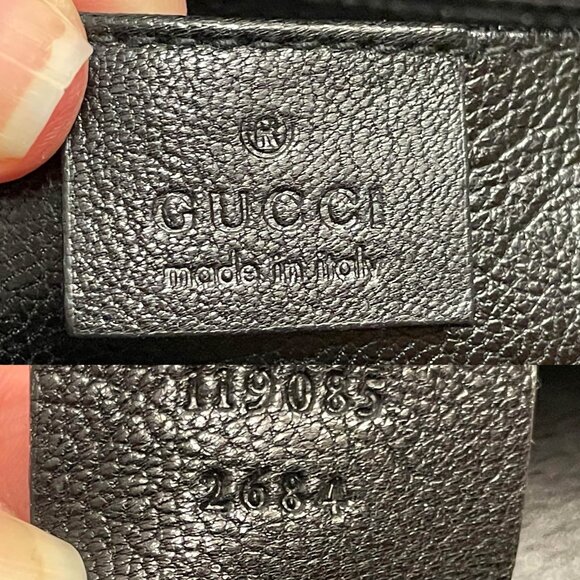 Auth Gucci Tom Ford large studded horsebit clutch chain strap REAL black python - Picture 12 of 14